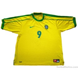 1998-2000 Brazil Ronaldo 9 Home Shirt