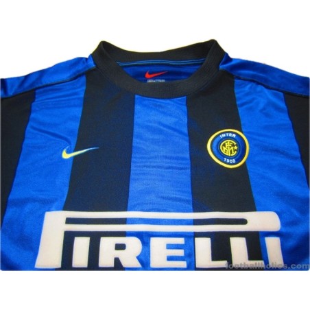 1999-2000 Inter Milan Ronaldo 9 Home Shirt