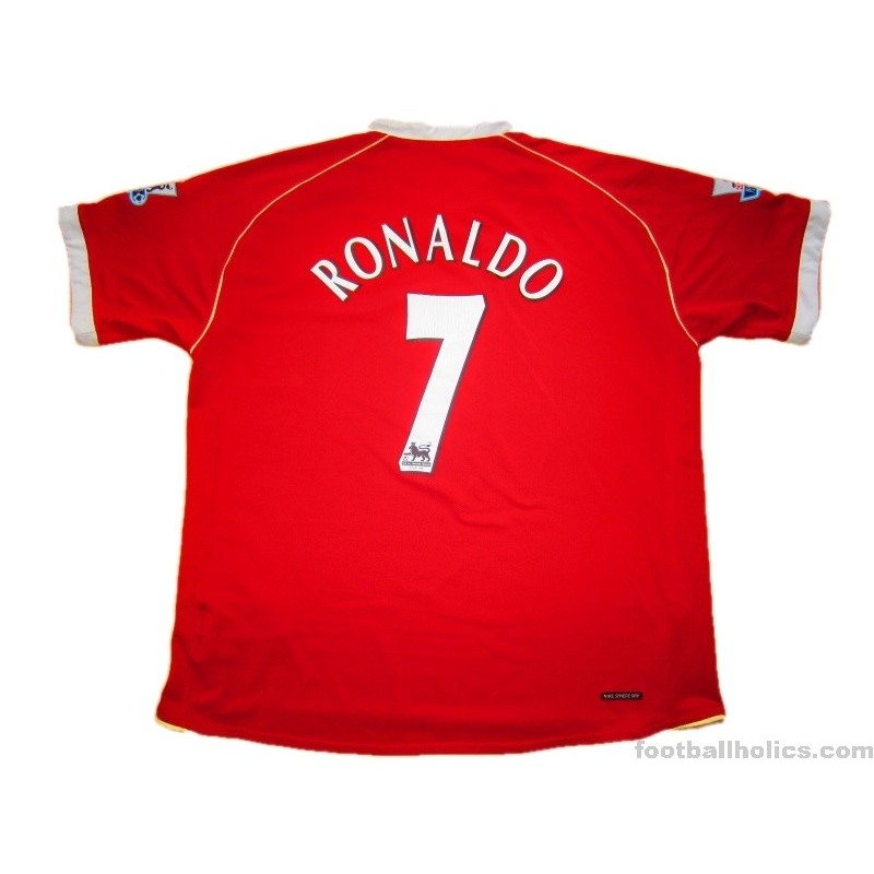 Ronaldo 7 Manchester United Home Retro Jersey 2006-07