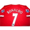 2006-07 Manchester United Ronaldo 7 Home Shirt