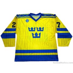 1988-93 Sweden Match Worn No.27 Home Jersey