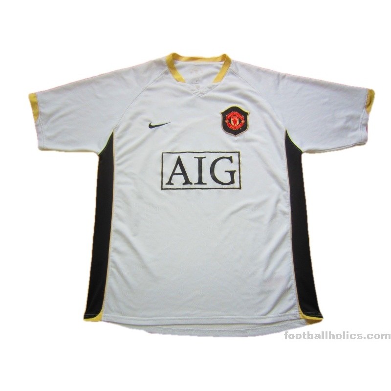 2007-2008 Nike Manchester United Wayne Rooney Jersey Shirt Kit England Away