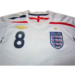 2007-09 England Lampard 8 Home Shirt