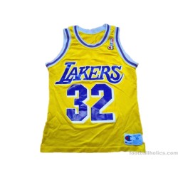 1991-92 Los Angeles Lakers Johnson 32 Home Jersey