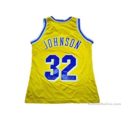 1991-92 Los Angeles Lakers Johnson 32 Home Jersey