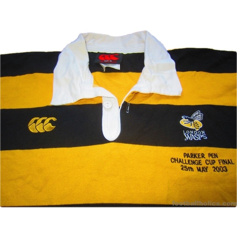 2003 London Wasps 'Parker Pen Challenge Cup Final' Special Edition Pro Shirt
