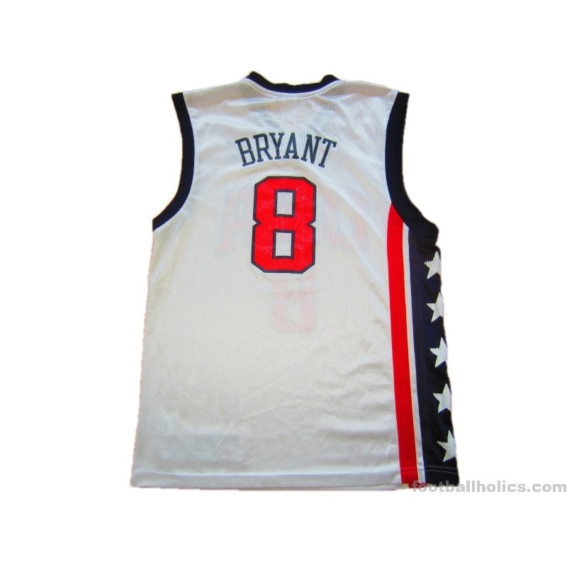 2002 USA Basketball Bryant 8 Home Jersey