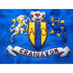 2001-02 Craigavon Match Worn No.12 Home Shirt