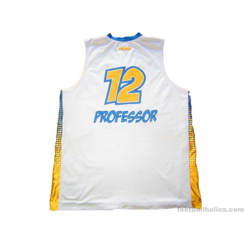 Very Rare And1 One MixTape The Professor Basketball Authentic Blue Jersey  Large
