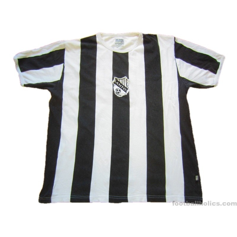 Pele Santos Soccer Team Jersey striped 1956 - Retro Official