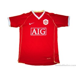 2006-07 Manchester United Carrick 16 Champions League Home Shirt