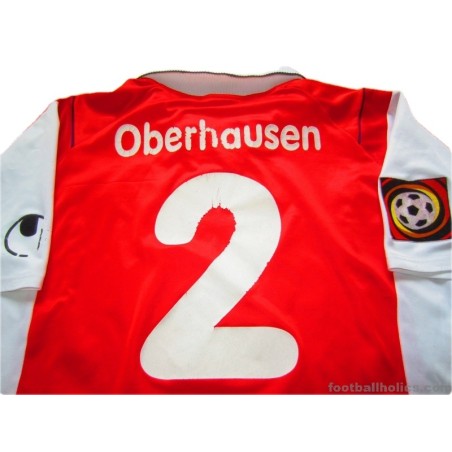 2000-01 Rot-Weiss Oberhausen Match Worn (Quallo) No.2 Home Shirt