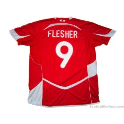 2010-12 Gibraltar Match Worn Flesher 9 Home Shirt