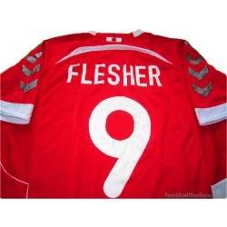 2010-12 Gibraltar Match Worn Flesher 9 Home Shirt