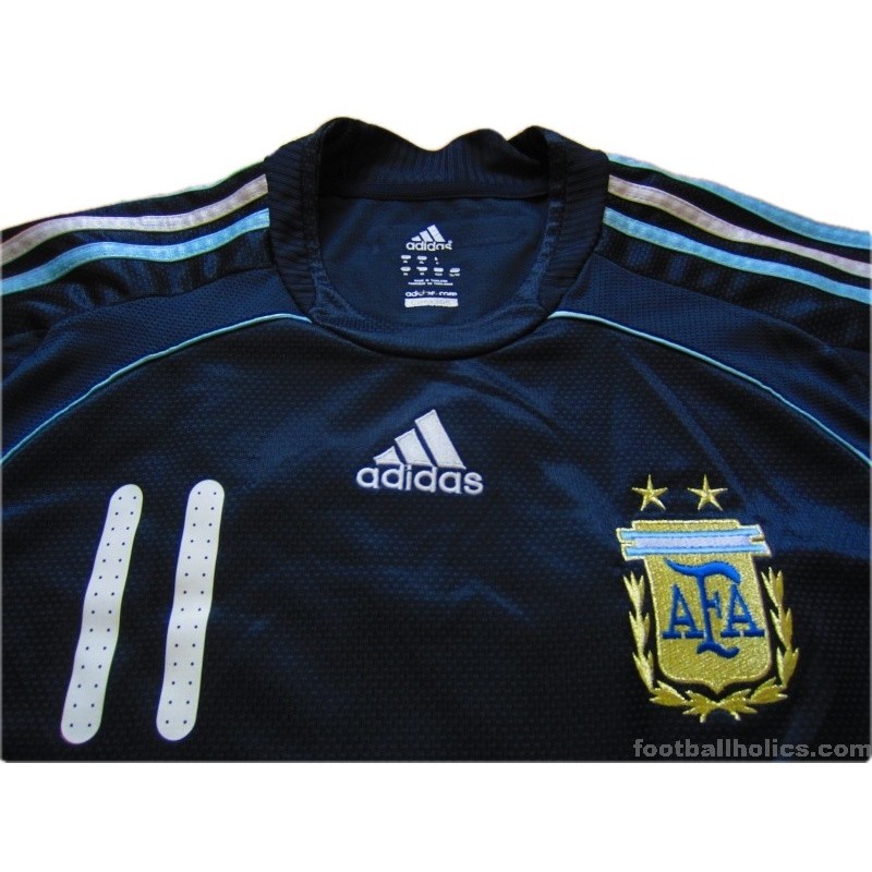 2005-07 Argentina Away Shirt Size Extra Large - Tevez #11