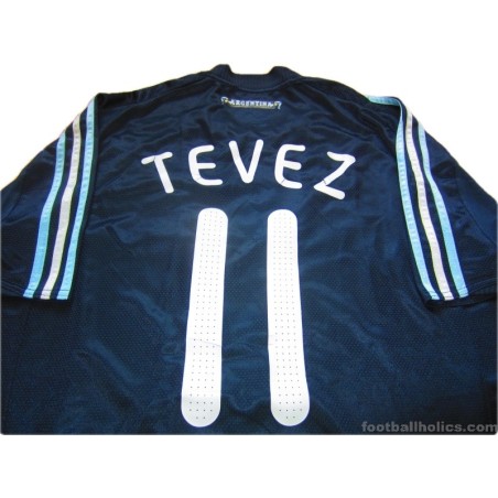 2007-09 Argentina Tevez 11 Away Shirt