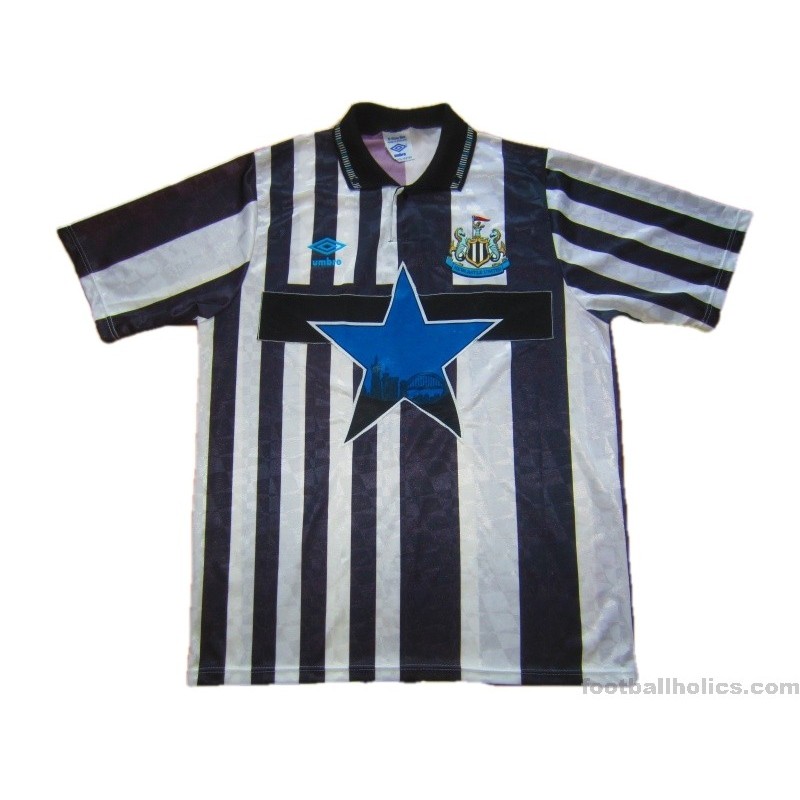 The evolution of the 90's Newcastle United home shirt #nufc  #newcastleunited #newcastlesh…