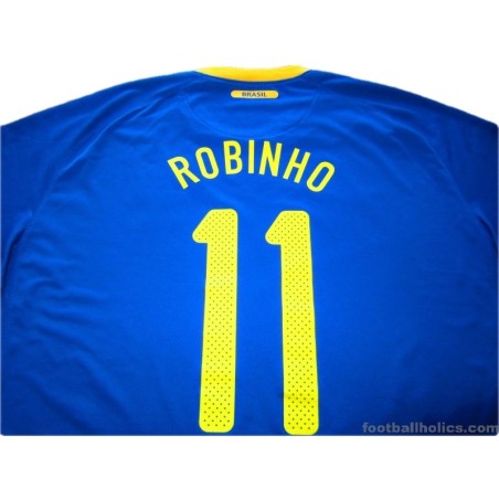 2010-11 Brazil Robinho 11 Away Shirt