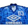 1991-93 Brazil Player Issue No.3 Training Shirt