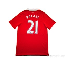 2010-11 Manchester United Rafael 21 Home Shirt