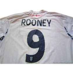 2007-09 England Rooney 9 Home Shirt