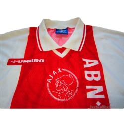1998-99 Ajax Ronald De Boer 6 Home Shirt