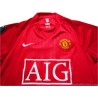 2008-09 Manchester United Nani 17 Champions League Home Shirt