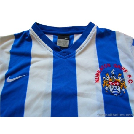 2007-08 Nuneaton Griff Match Worn No.3 Home Shirt