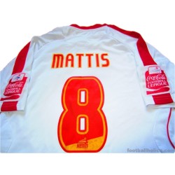 2008-09 Walsall Match Worn Mattis 8 Home Shirt
