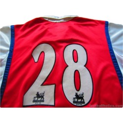 1998-99 Arsenal (Black) No.28 Home Shirt
