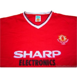 1983 Manchester United 'FA Cup Winners' Retro Home Shirt