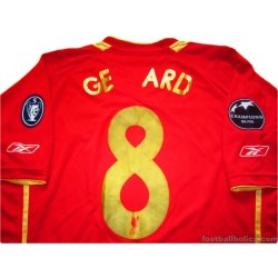 2005-06 Liverpool Gerrard 8 Champions League Home Shirt