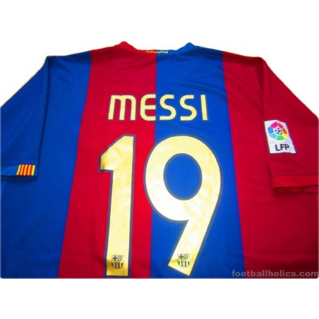 2006-07 FC Barcelona Messi 19 Home Shirt