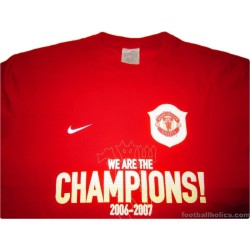 2006-07 Manchester United 'Champions' T-Shirt