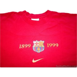 1999-2000 FC Barcelona Centenary T-Shirt