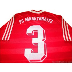 1984-89 1. FC Marktgraitz Match Worn No.3 Home Shirt