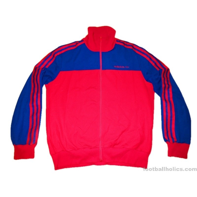 1980s Adidas Vintage 'TTV Hambuchen' Player Issue Track Jacket