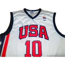 2003 USA 'Dream Team' Bibby 10 Home Jersey