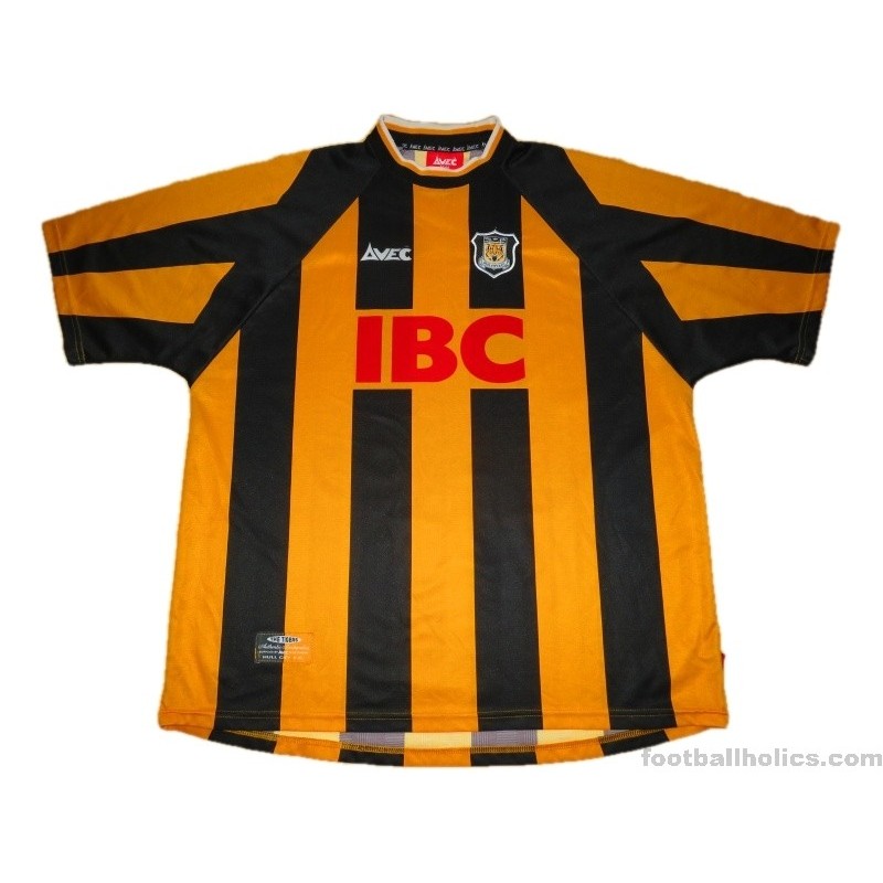 Hull City Home football shirt 1998 - 1999. Sponsored by University of Hull