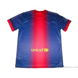 2012-13 FC Barcelona Home Shirt