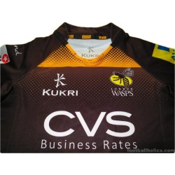 2013-14 London Wasps Player Issue Home Shirt
