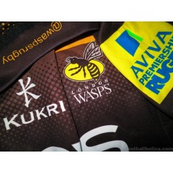 2013-14 London Wasps Player Issue Home Shirt