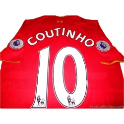 2016-17 Liverpool Coutinho 10 Home Shirt