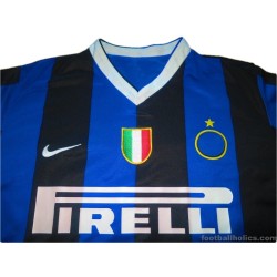 2006-07 Inter Milan Player Issue Champions League Materazzi 23 Home Shirt