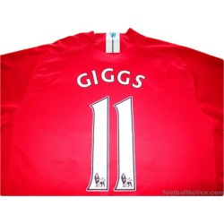 2007-09 Manchester United Giggs 11 Home Shirt