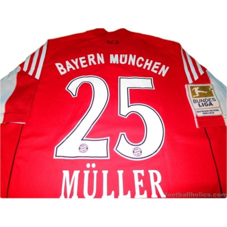 2010-11 Bayern Munich Muller 25 Home Shirt