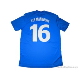 2014-15 VfR Mannheim Match Worn No.16 Home Shirt