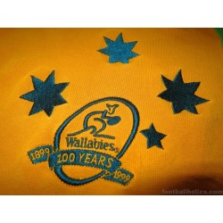 1999 Australia Wallabies Centenary Pro Home Shirt