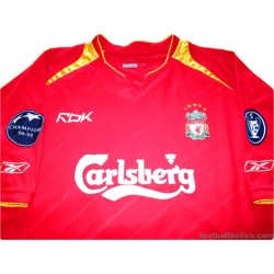 2005-06 Liverpool Gerrard 8 Champions League Home Shirt