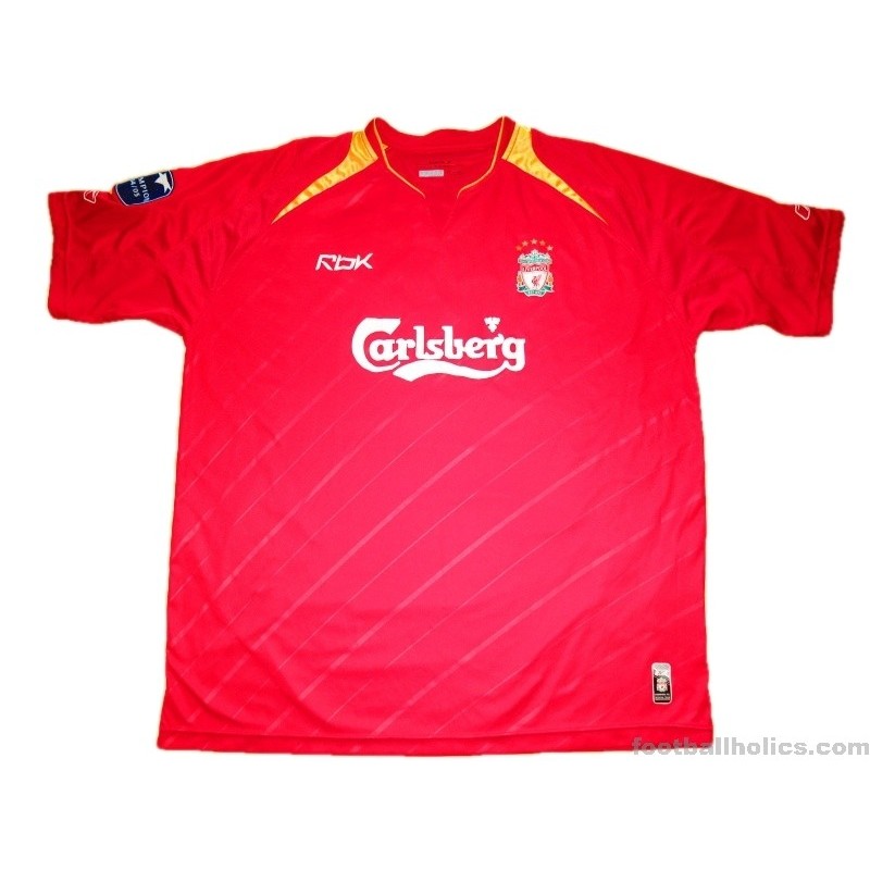 Steven Gerrard Liverpool 2005 Home Shirt: UEFA Champions, 60% OFF